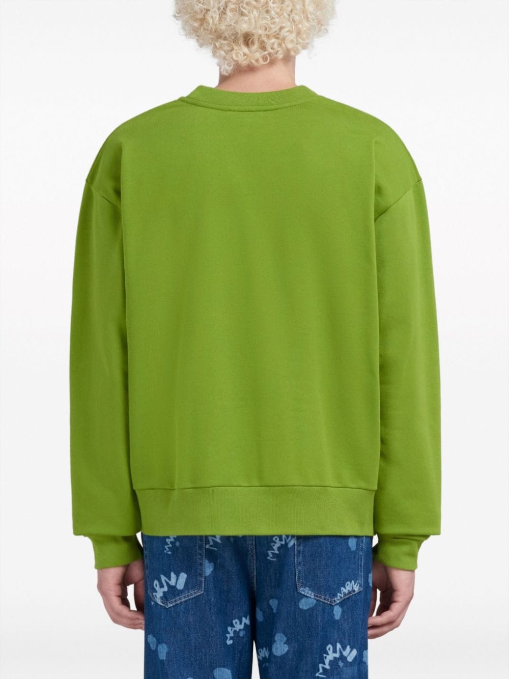 logo-print cotton sweatshirt - 4