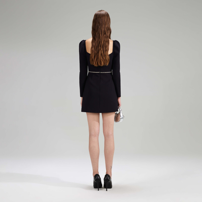 blue dress for baby girl A NIGHT TO REMEMBER SLINKY RHINESTONE MINI DRESS IN BLACK  AKIRA