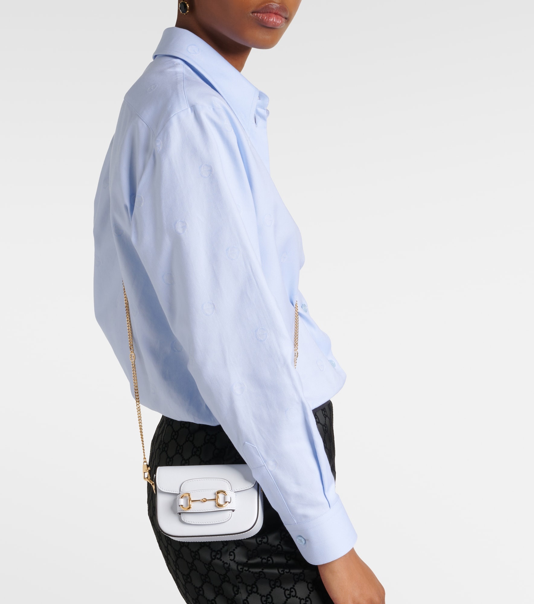 Horsebit 1955 Mini leather crossbody bag - 5