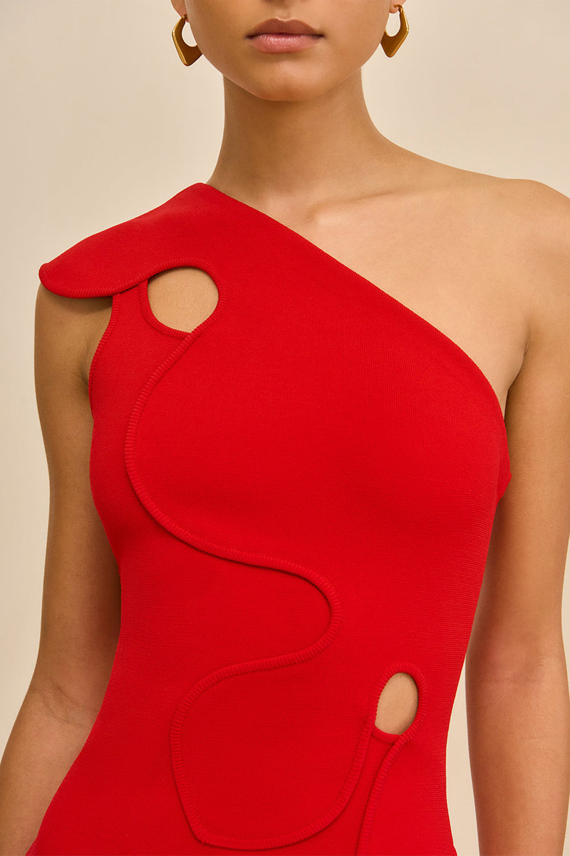 Cult Gaia Labella Dress - Vermillion outlook