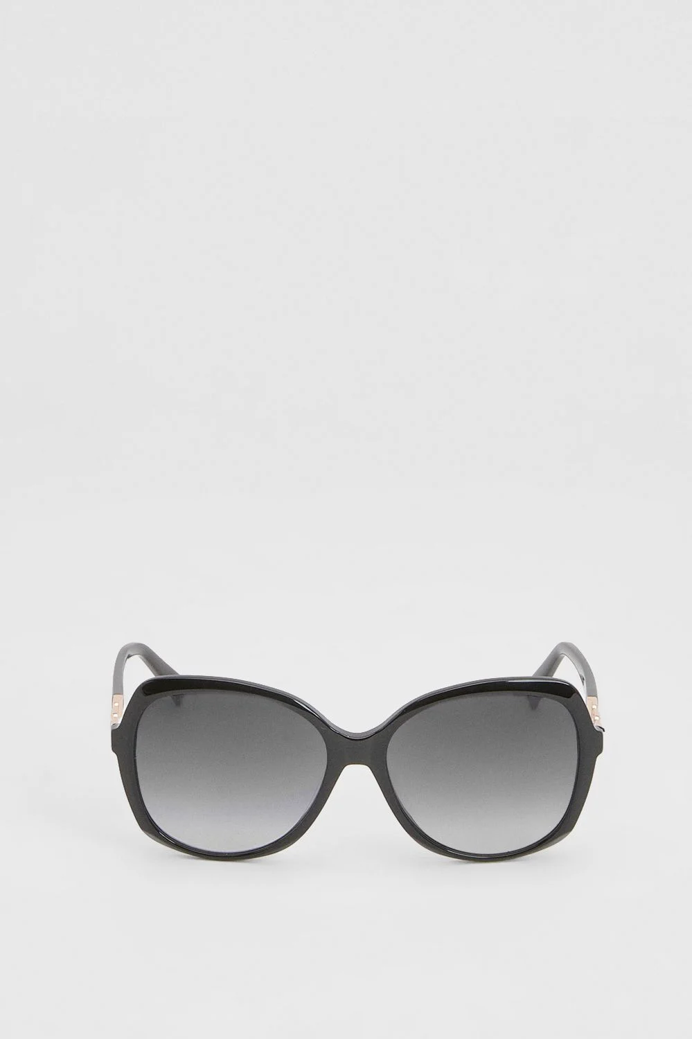 Rounded Gold Detail Sunglasses - 1