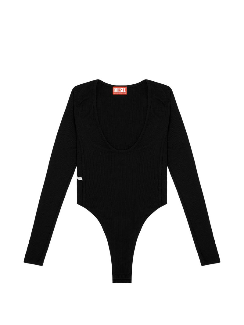 T-Bodyn ribbed scoop-neck bodysuit 1
