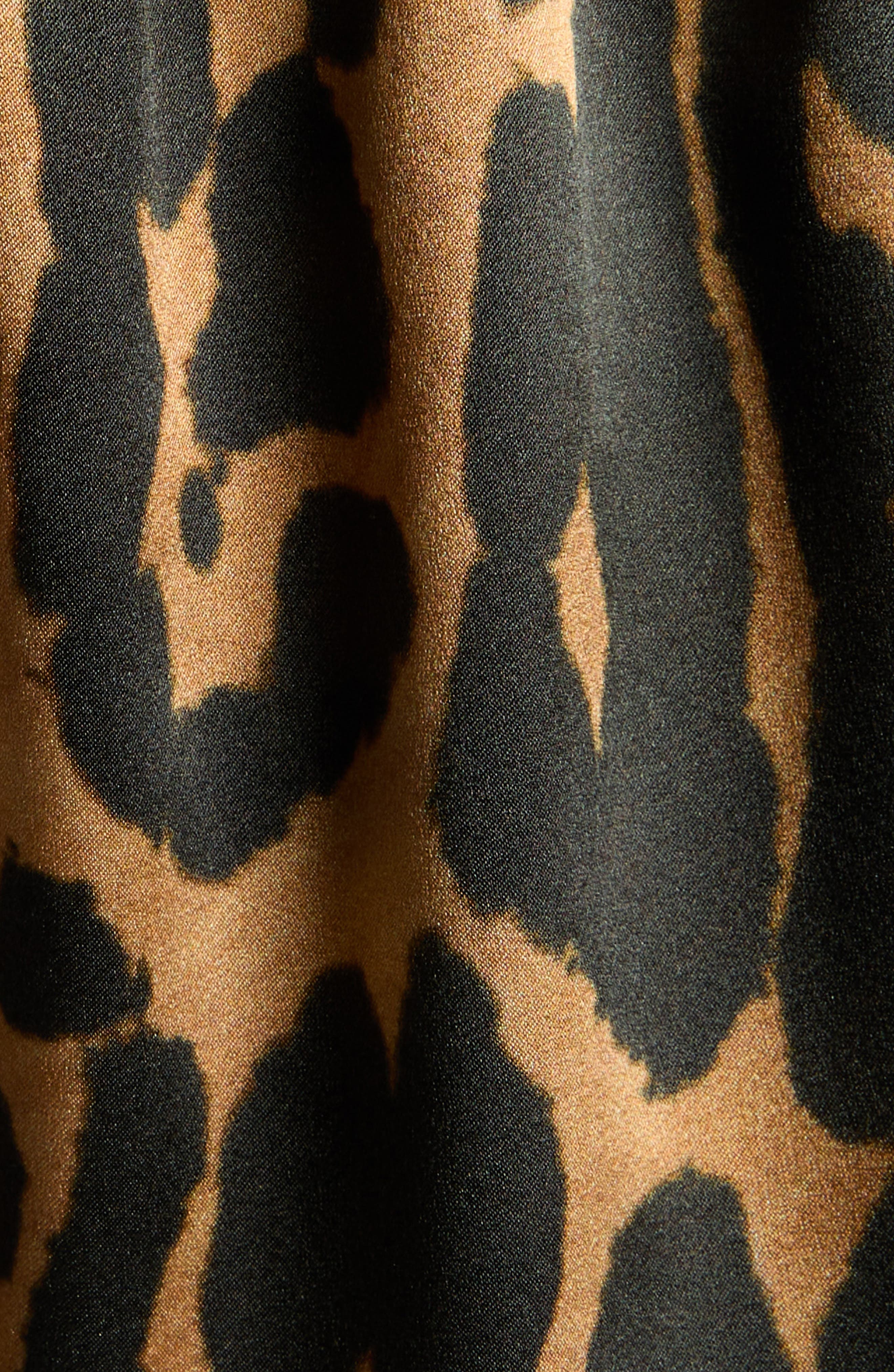TOM FORD Leopard Print Stretch Silk Boxers in Kb359 Camel at Nordstrom - 6