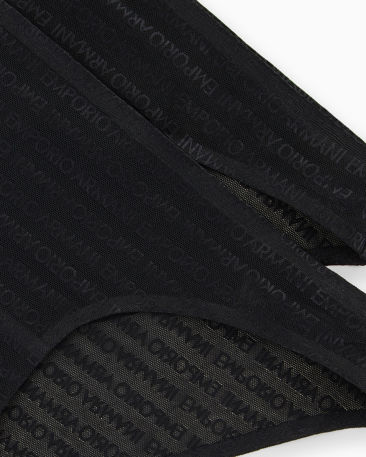 Two-pack of ASV recycled bonded mesh briefs with all-over logo lettering - 4