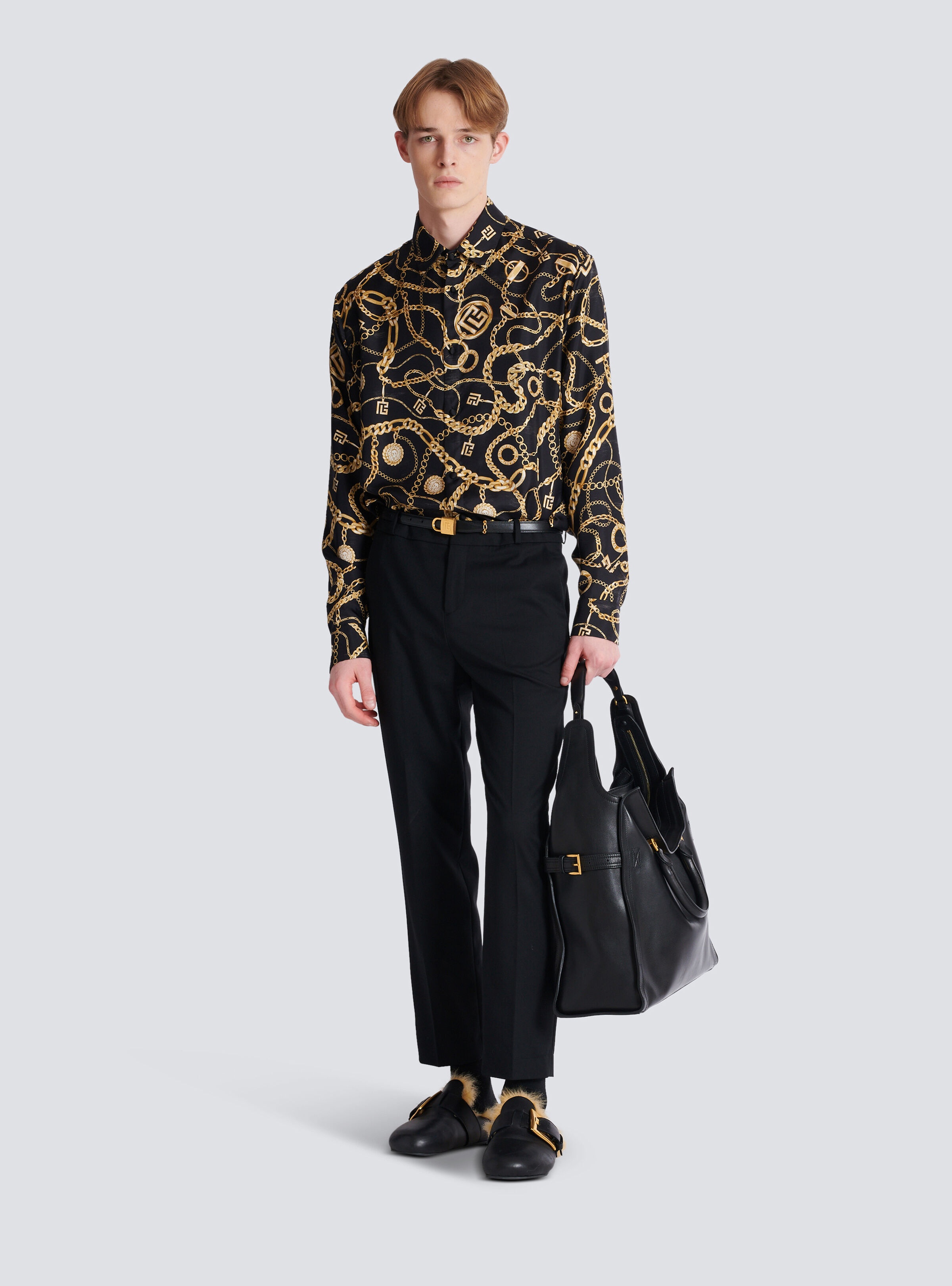 Straight-leg tailored wool trousers - 2