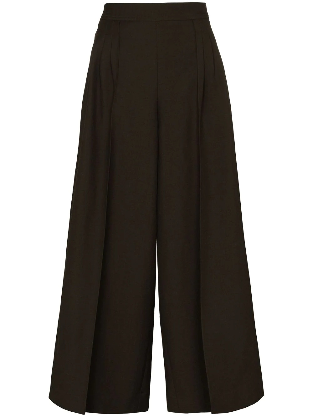 wide-leg wool culottes - 1