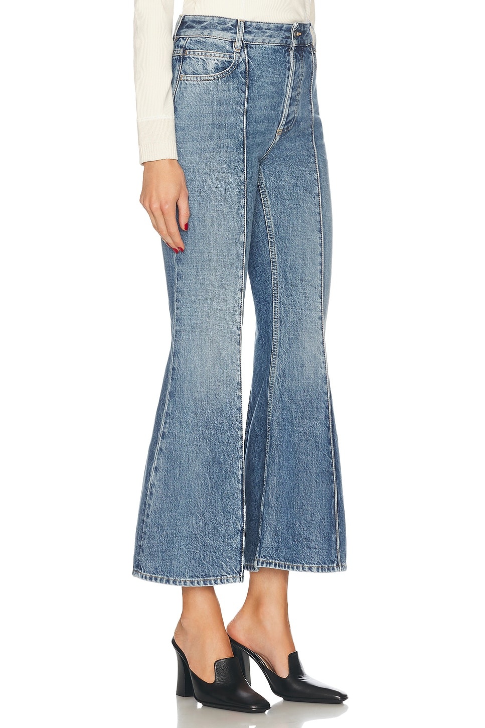 Cropped Kick Flare Leg - 2