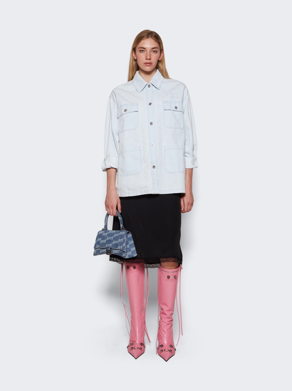 Tall Cagole High Heel Boot Pink - 2