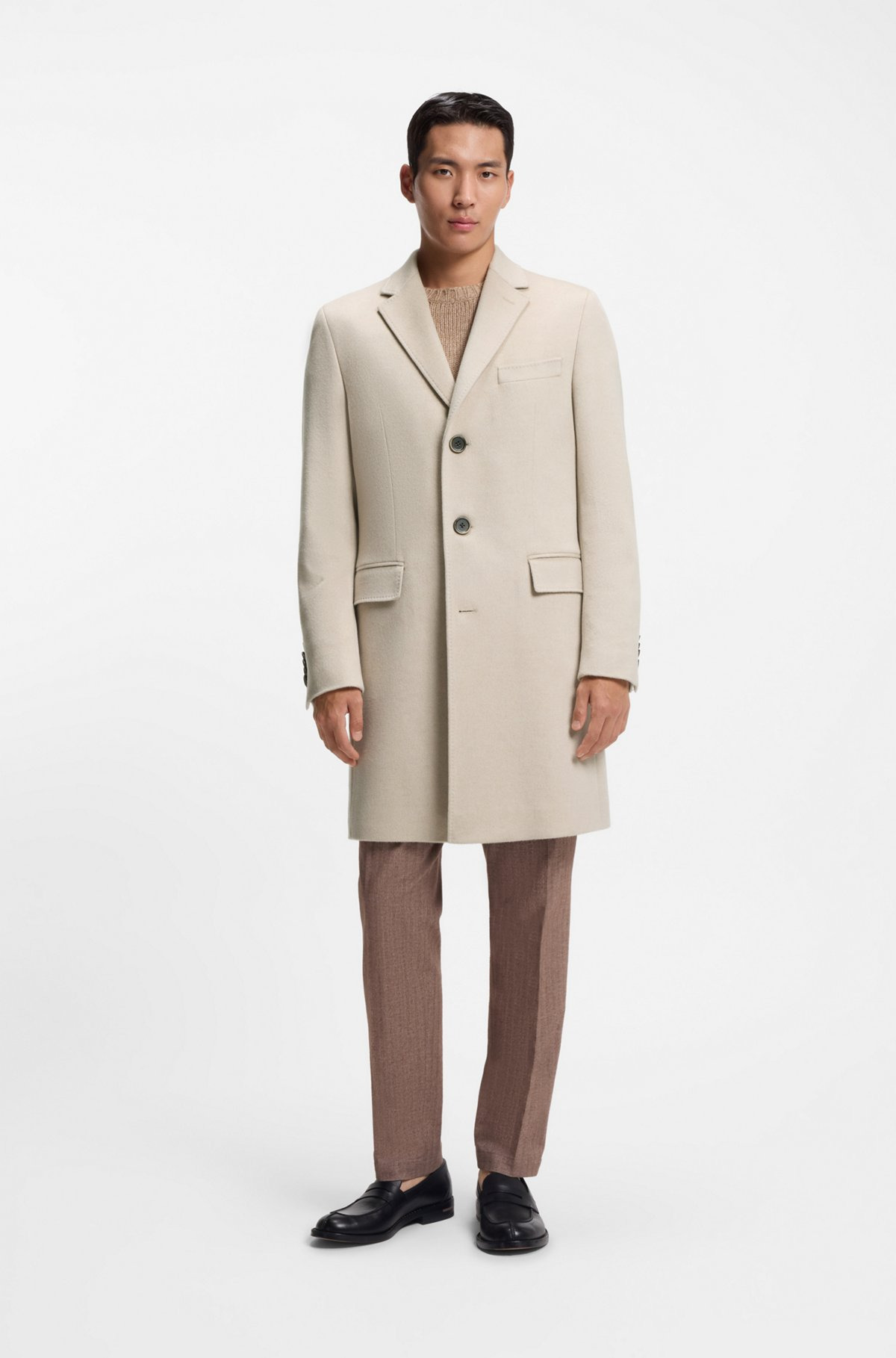 SLIM-FIT COAT IN CASHMERE - 2
