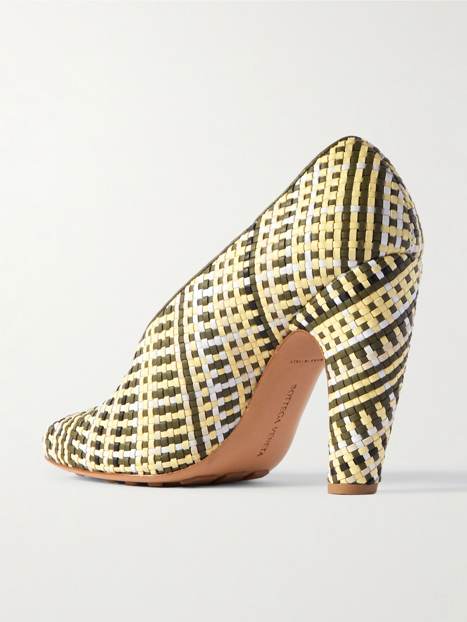 Canalazzo intrecciato leather pumps White - 3