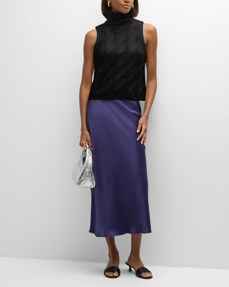 SABLYN Saige B Cashmere Sleeveless Turtleneck Sweater outlook