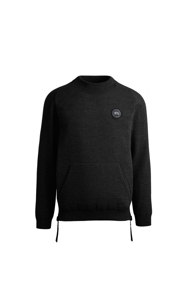 HYBRIDGE KNIT REVERSIBLE PULLOVER BLACK LABEL 1