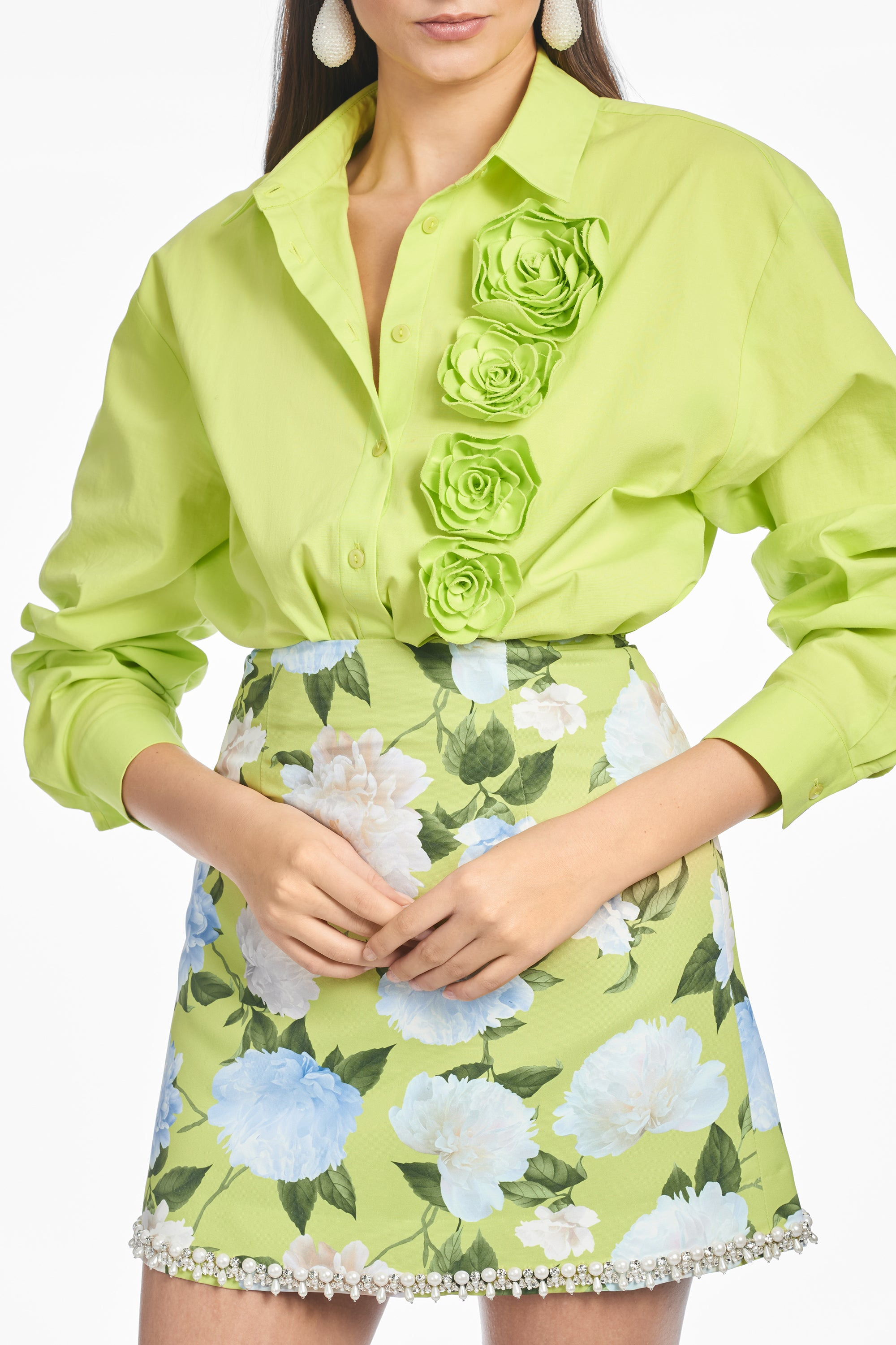 PIPER SKIRT - CITRINE PEONIES - 2