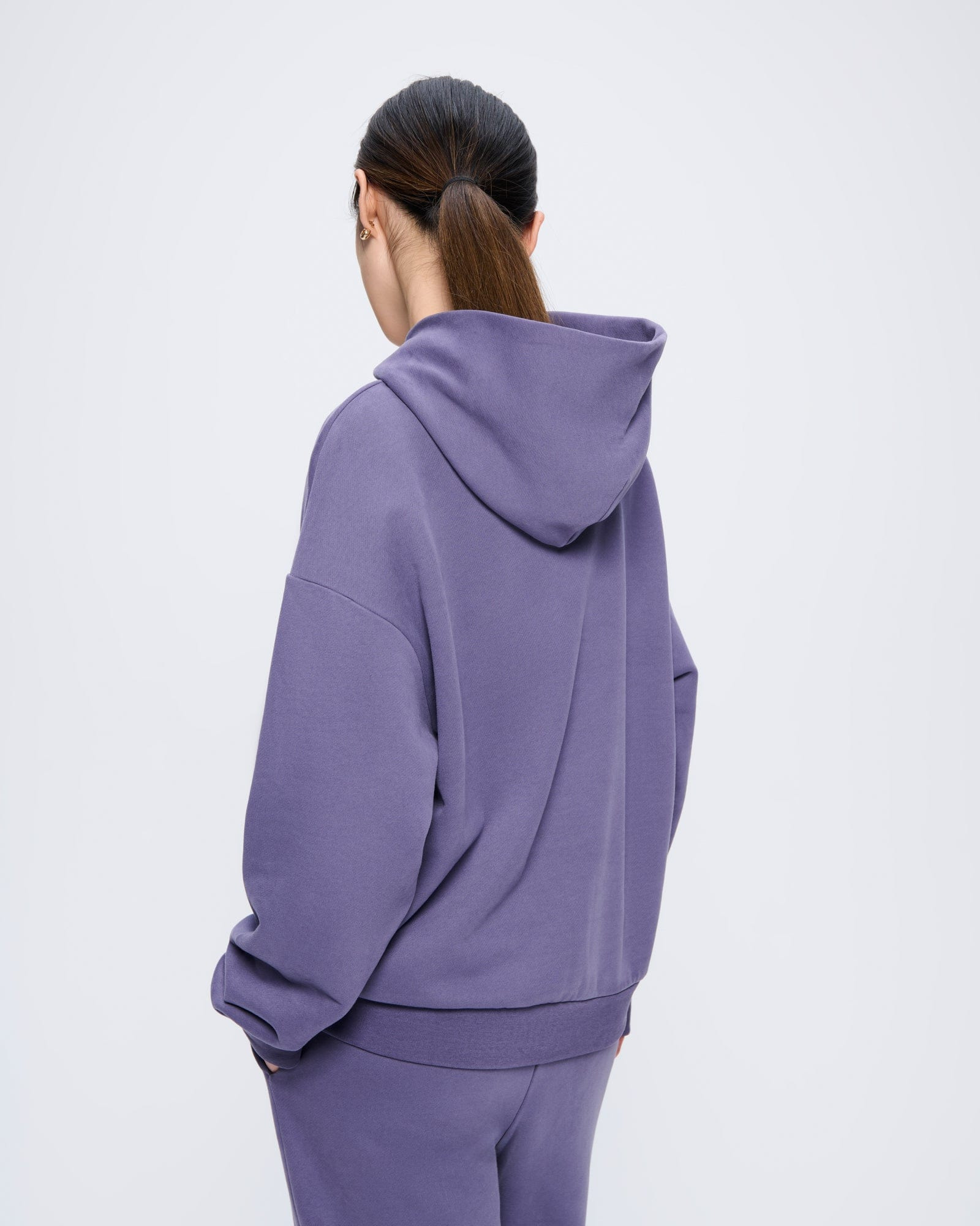 Womens 365 Midweight Hoodie - Slate Blue - 4