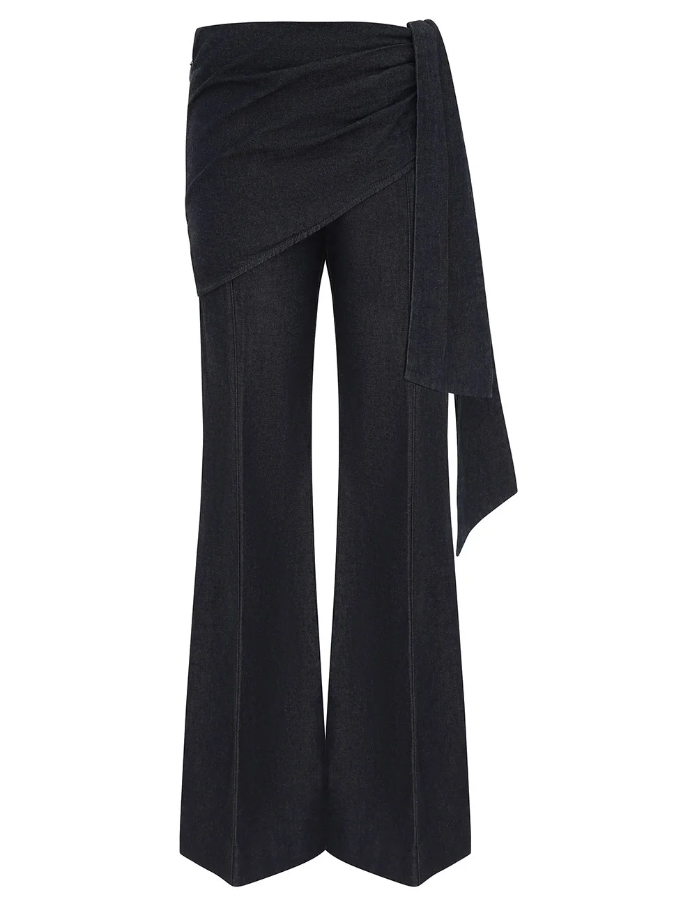 VALIANT DRAPED DENIM FLARE - 1