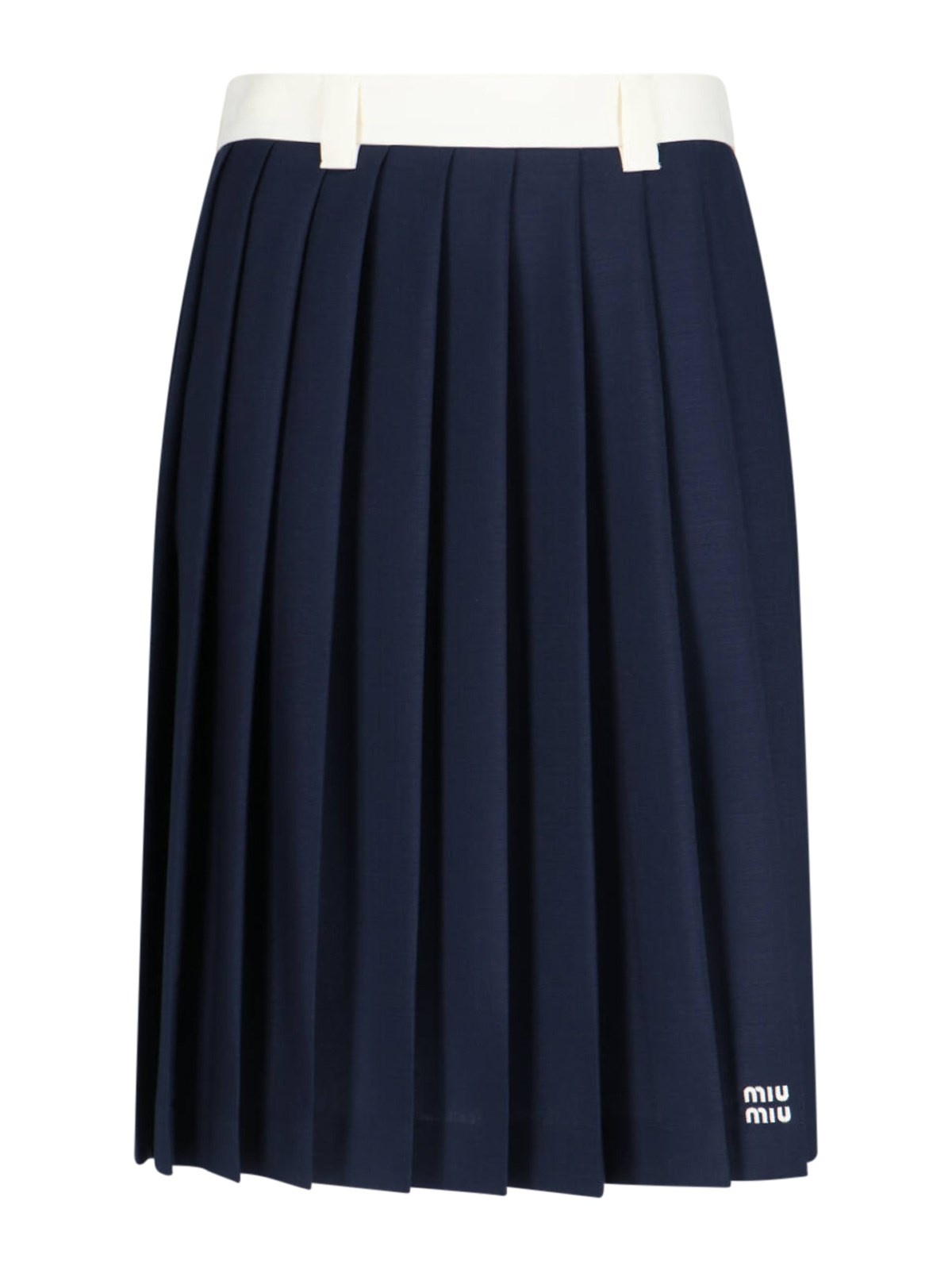PLEATED MIDI SKIRT - 1