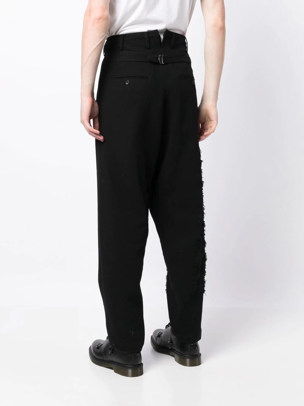 panelled high-waisted trousers - 3