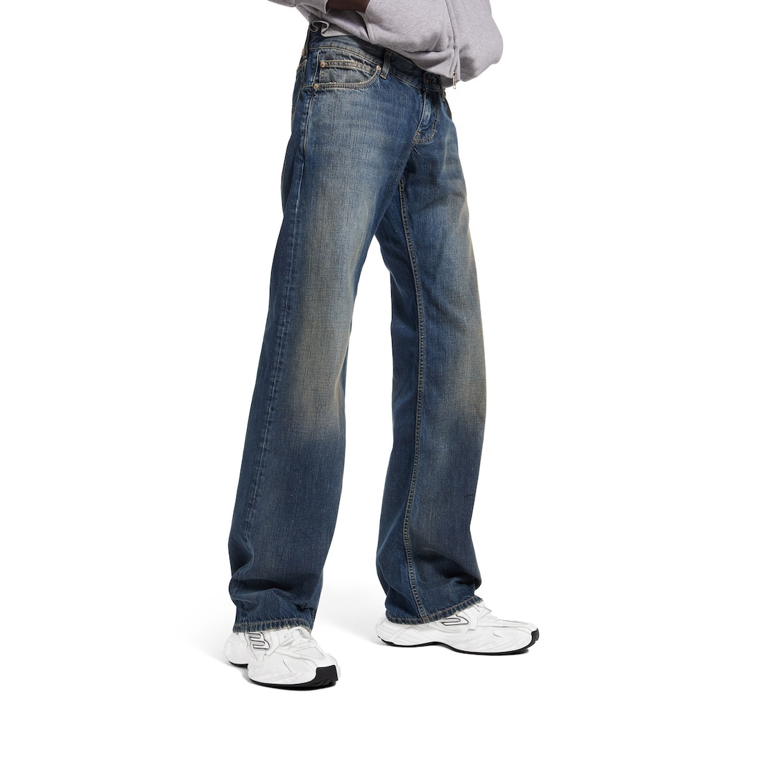 Men's Monday Shoe in White/black/grey - 9