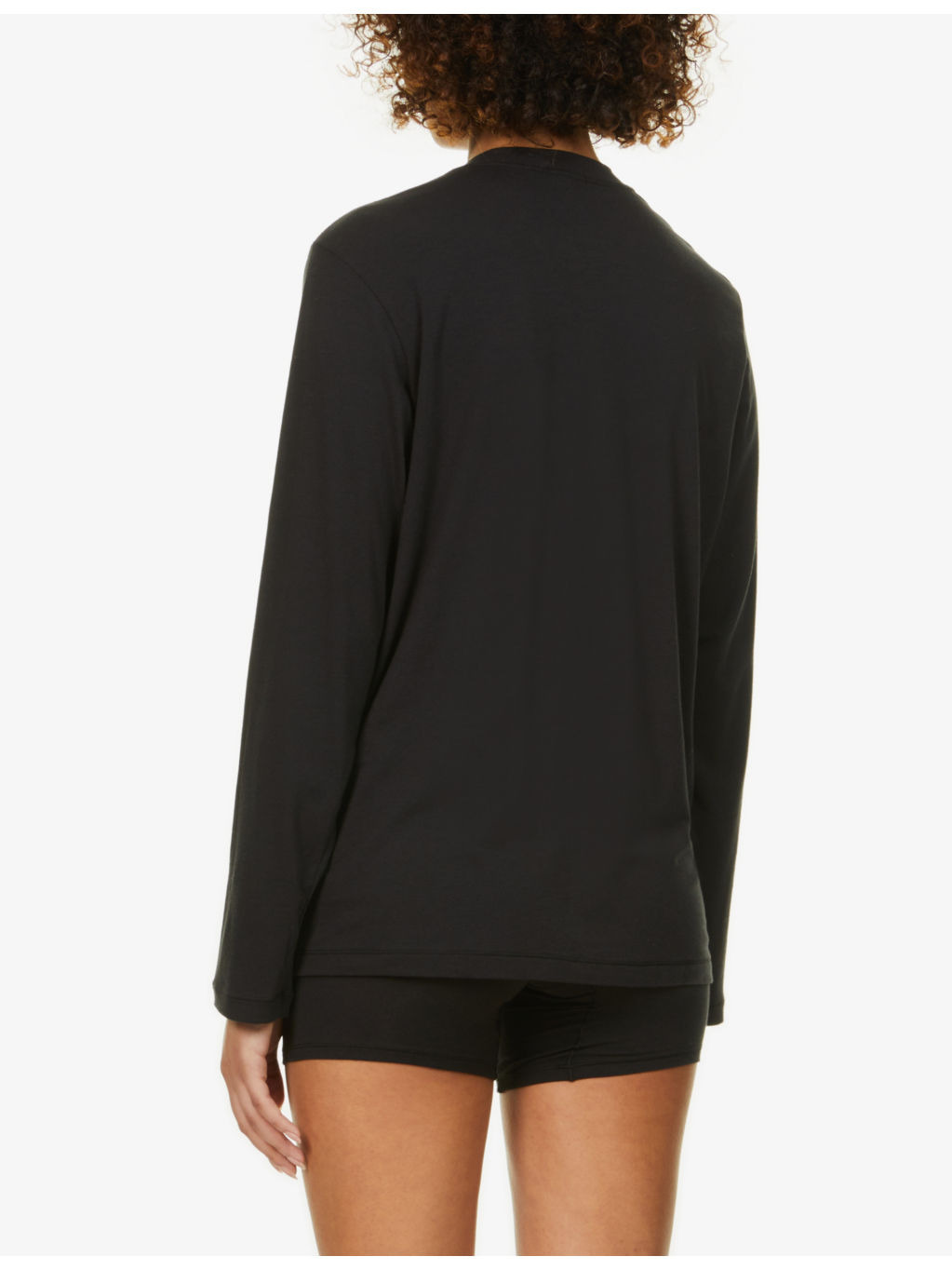 Boyfriend oversized stretch-jersey T-shirt - 4