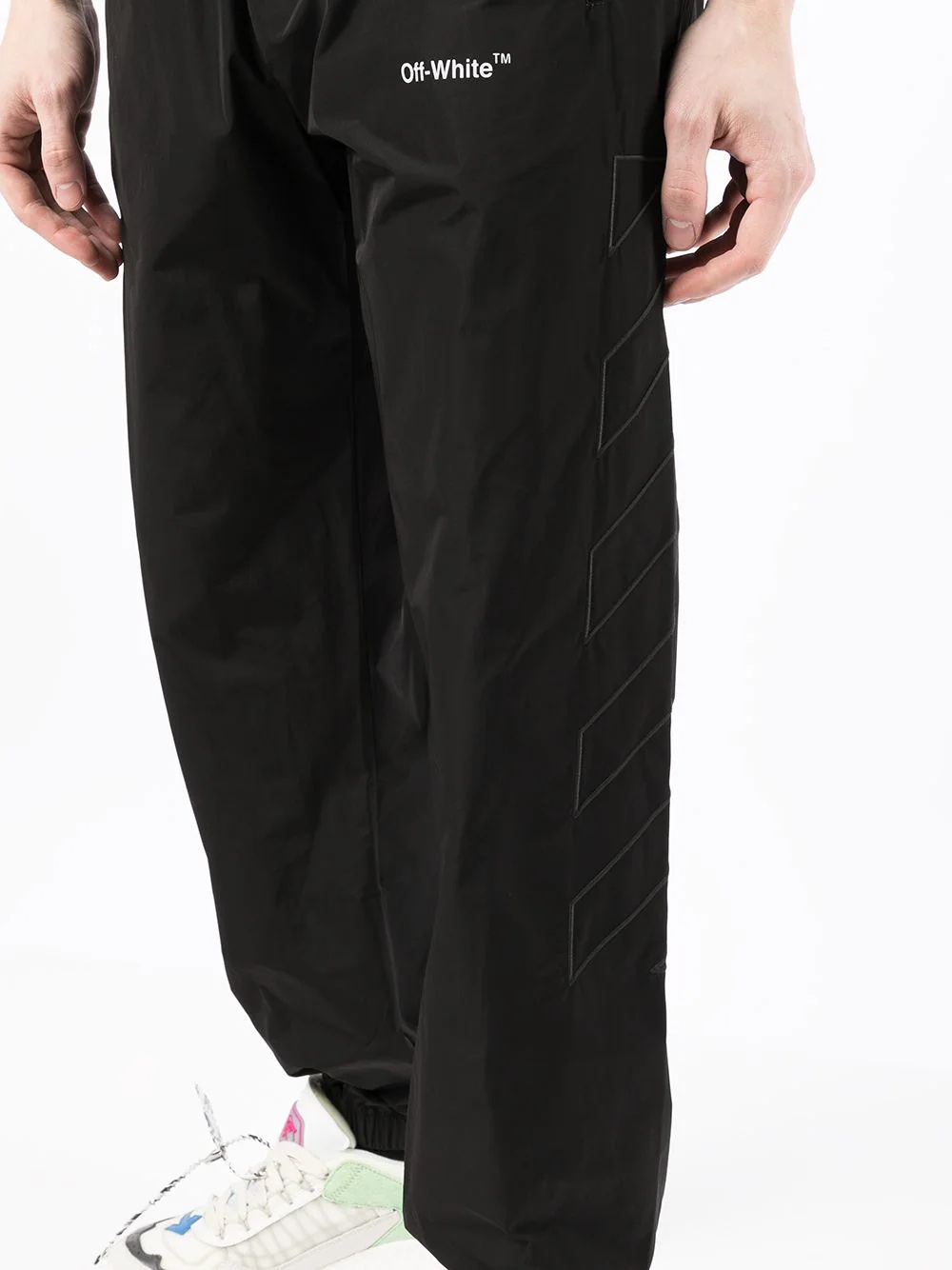 Diag-stripe logo track pants - 5