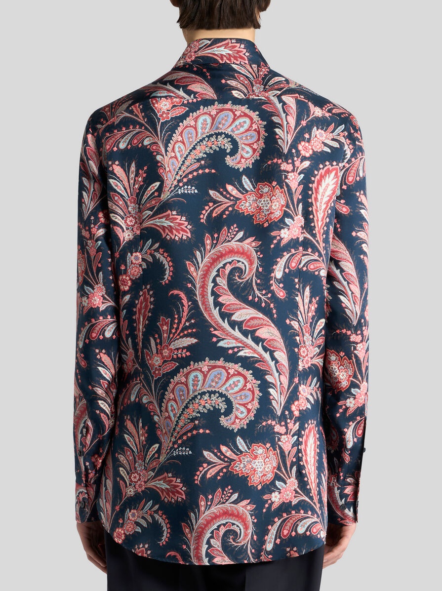 SILK SHIRT WITH PAISLEY PRINT - 5