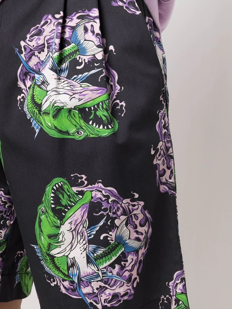 graphic-print straight-leg shorts 5