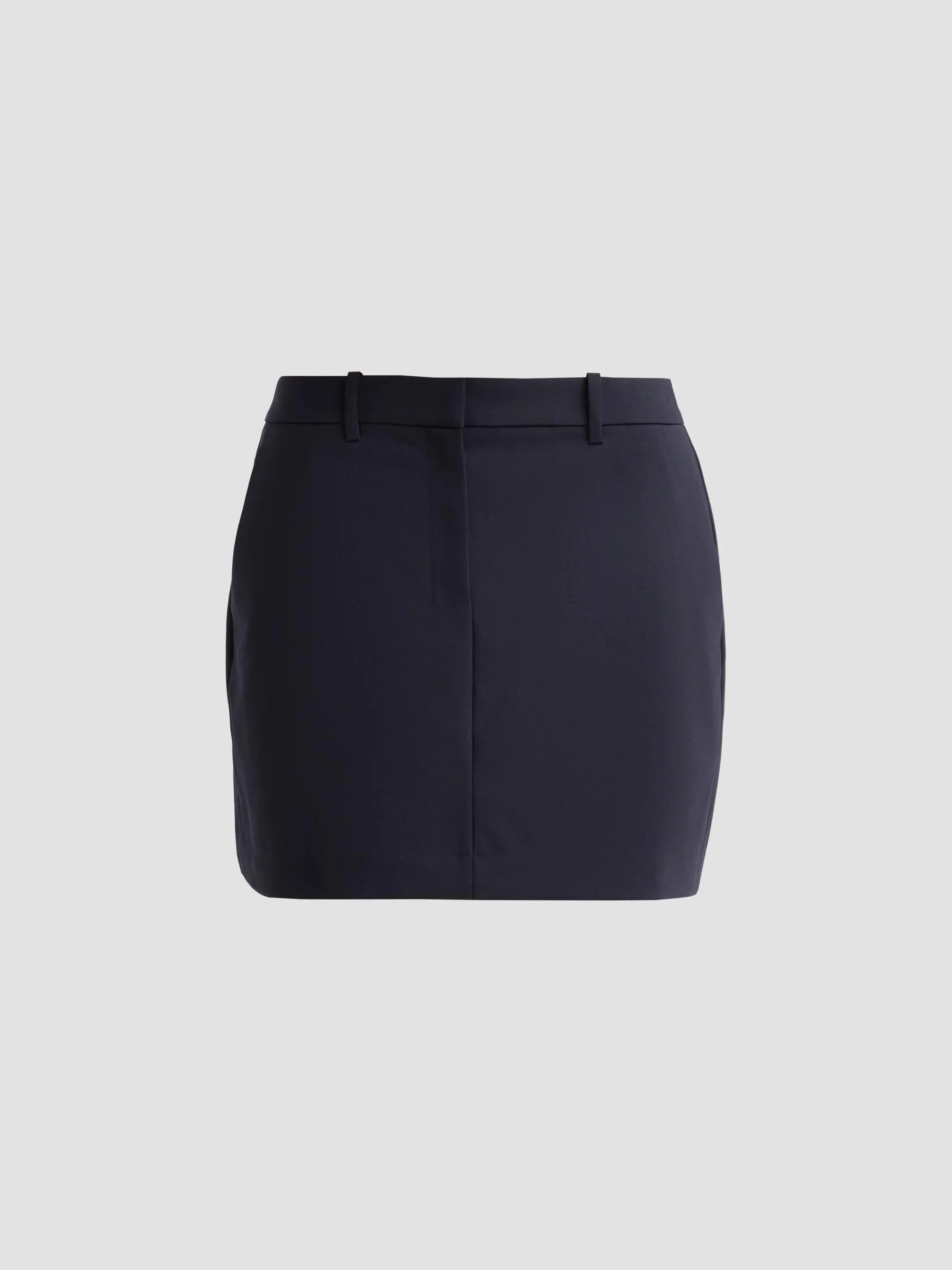Women's Mini Trouser Skirt - Deep Navy - 1