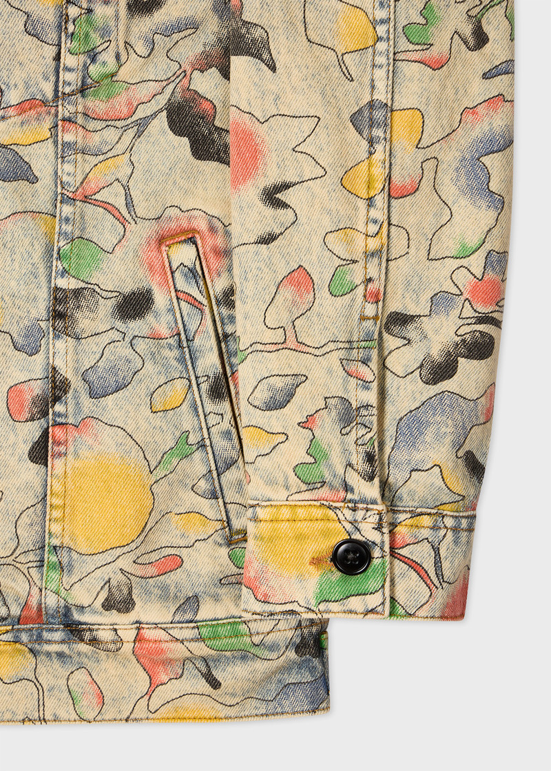'Good Fortune Floral' Print Denim Jacket 3