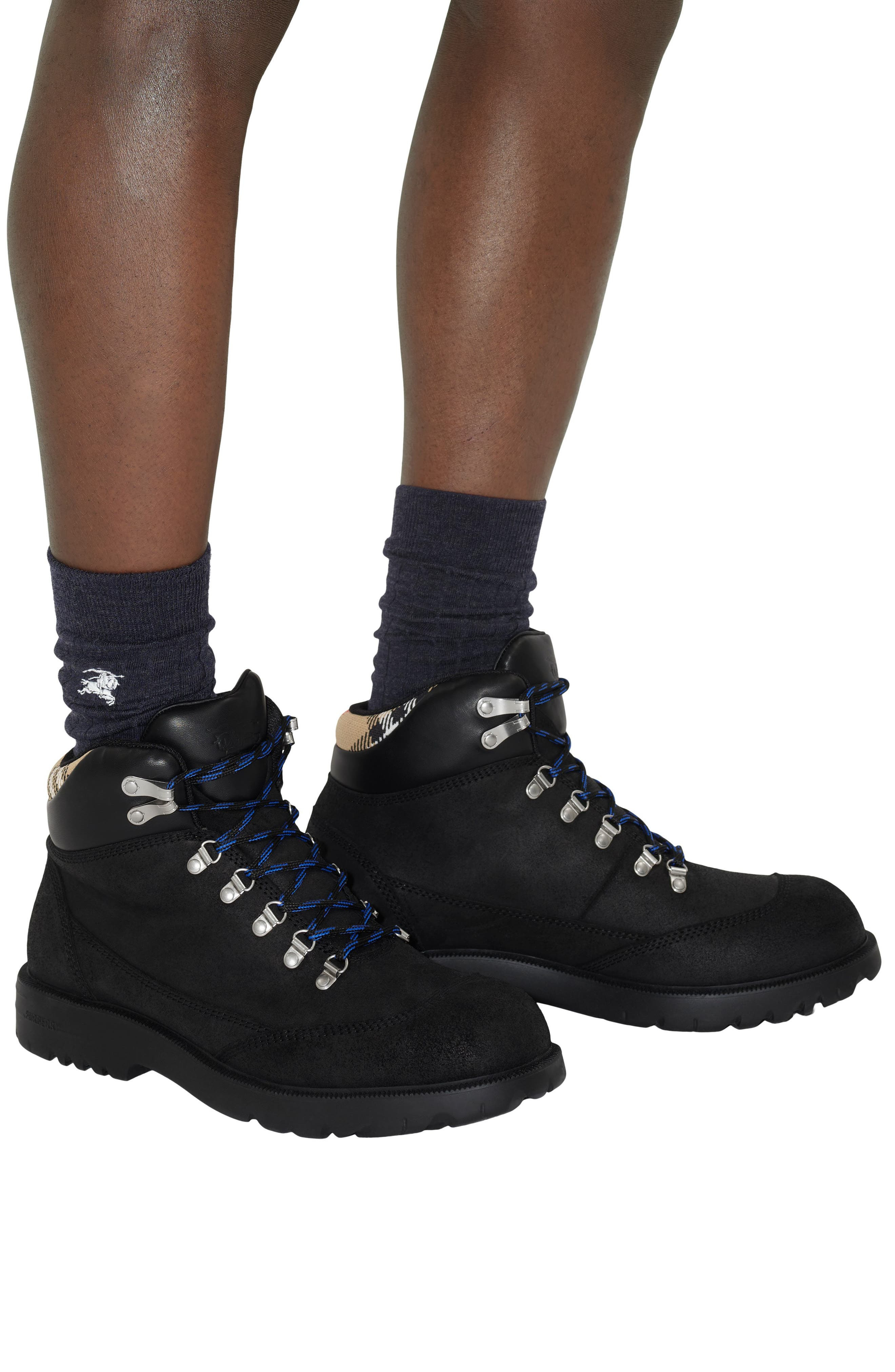burberry Suede Moor Hiking Boot in Black at Nordstrom - 2