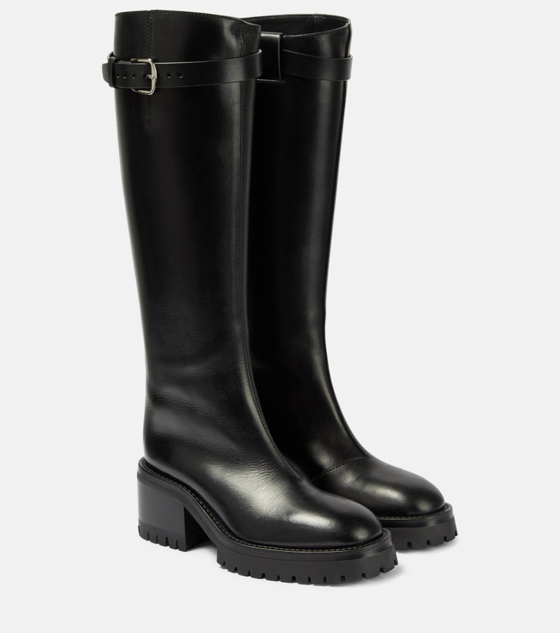Tanse leather knee-high riding boots 1