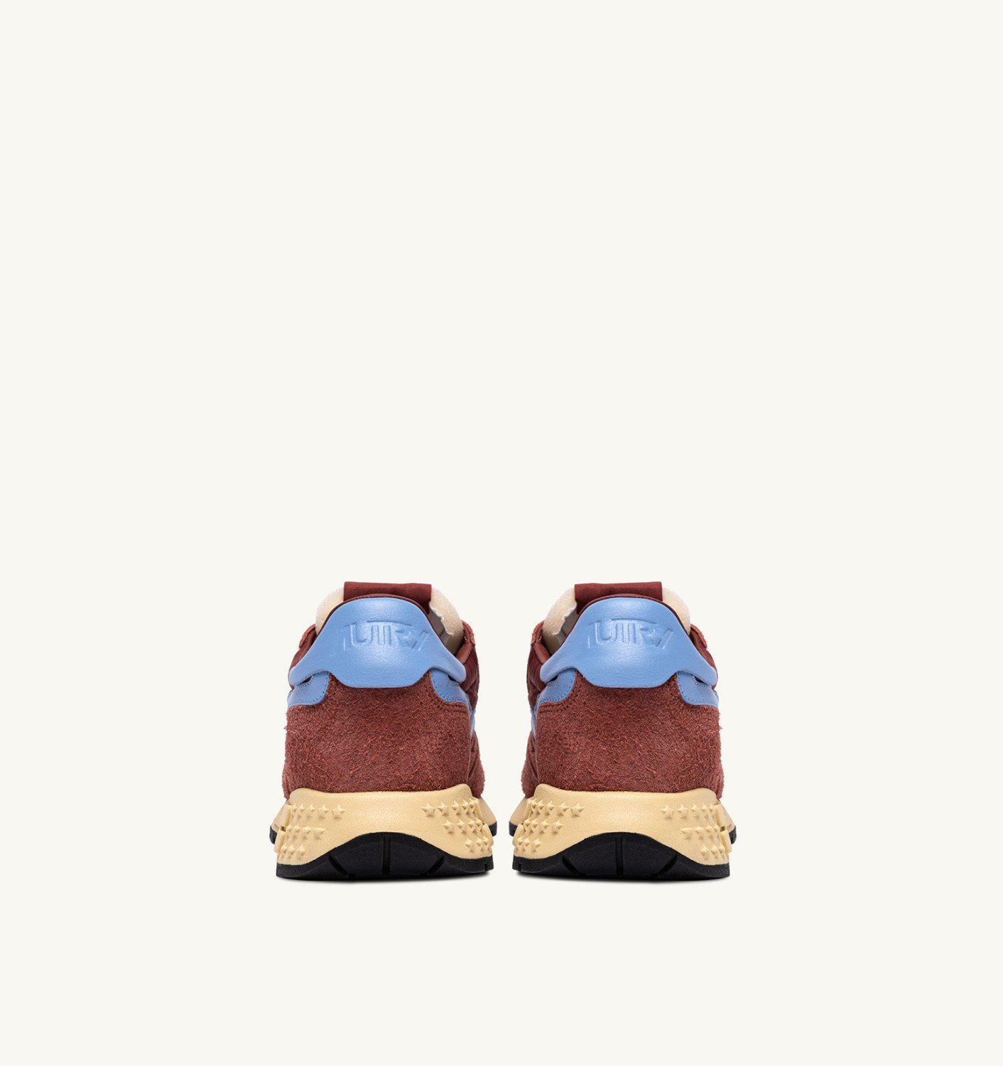REELWIND LOW SNEAKERS IN NYLON SUEDE AND LEATHER COLOR HOT SAUCE AND DELLA ROBBIA BLUE - 3