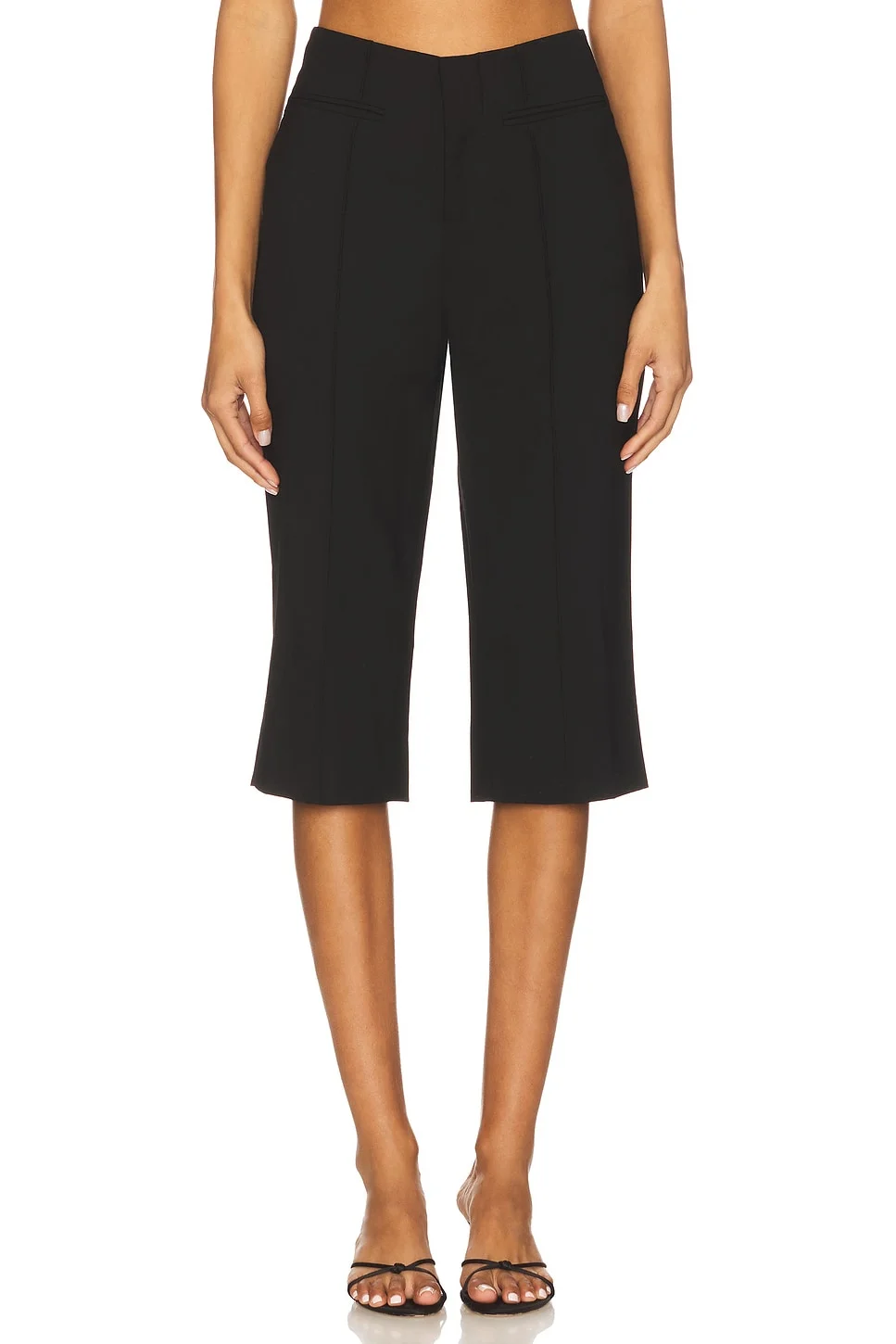 Elisa Tropical Wool Capri Pant - 1