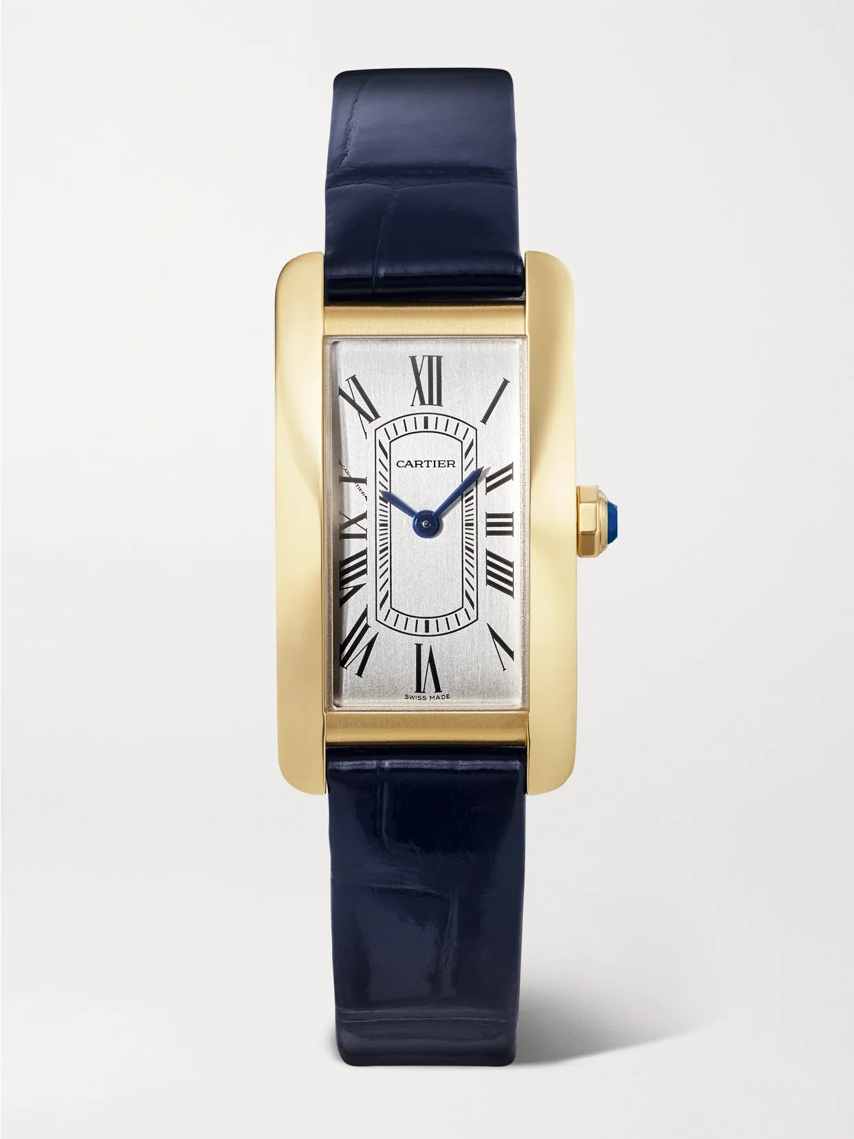 Tank Américaine 35mm Mini 18-karat Gold And Alligator Watch - 1