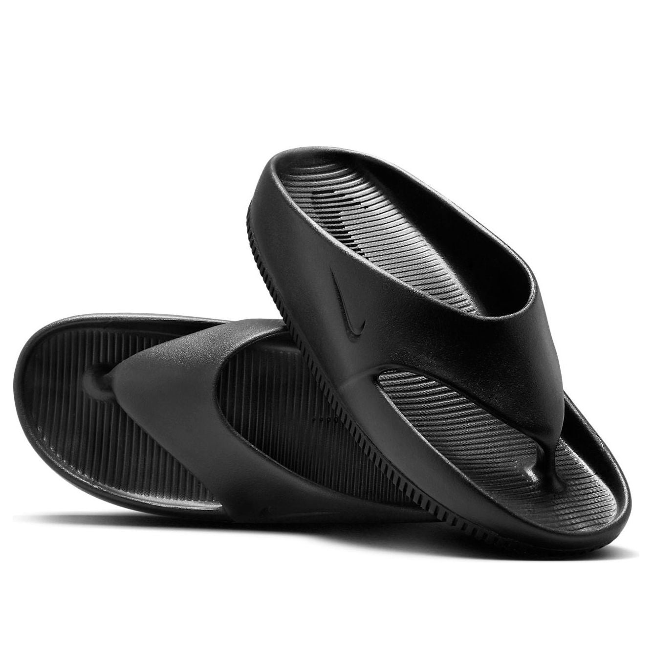 (WMNS) Nike Calm Slide 'Triple Black' FD4115-001 - 3