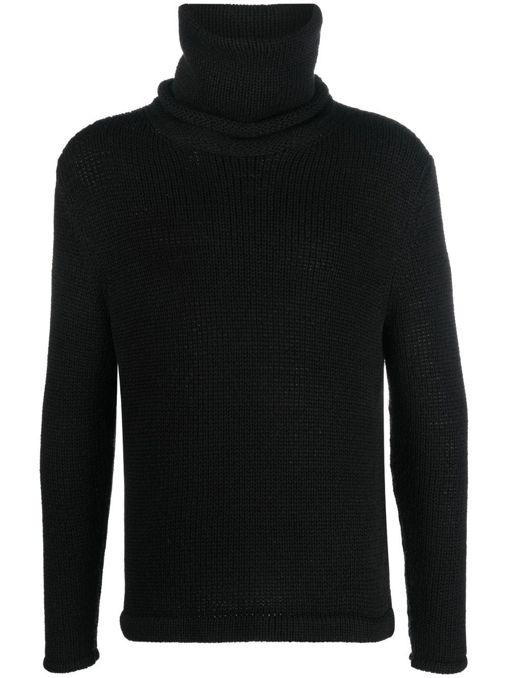 ribbed-knit roll-neck jumper - 1