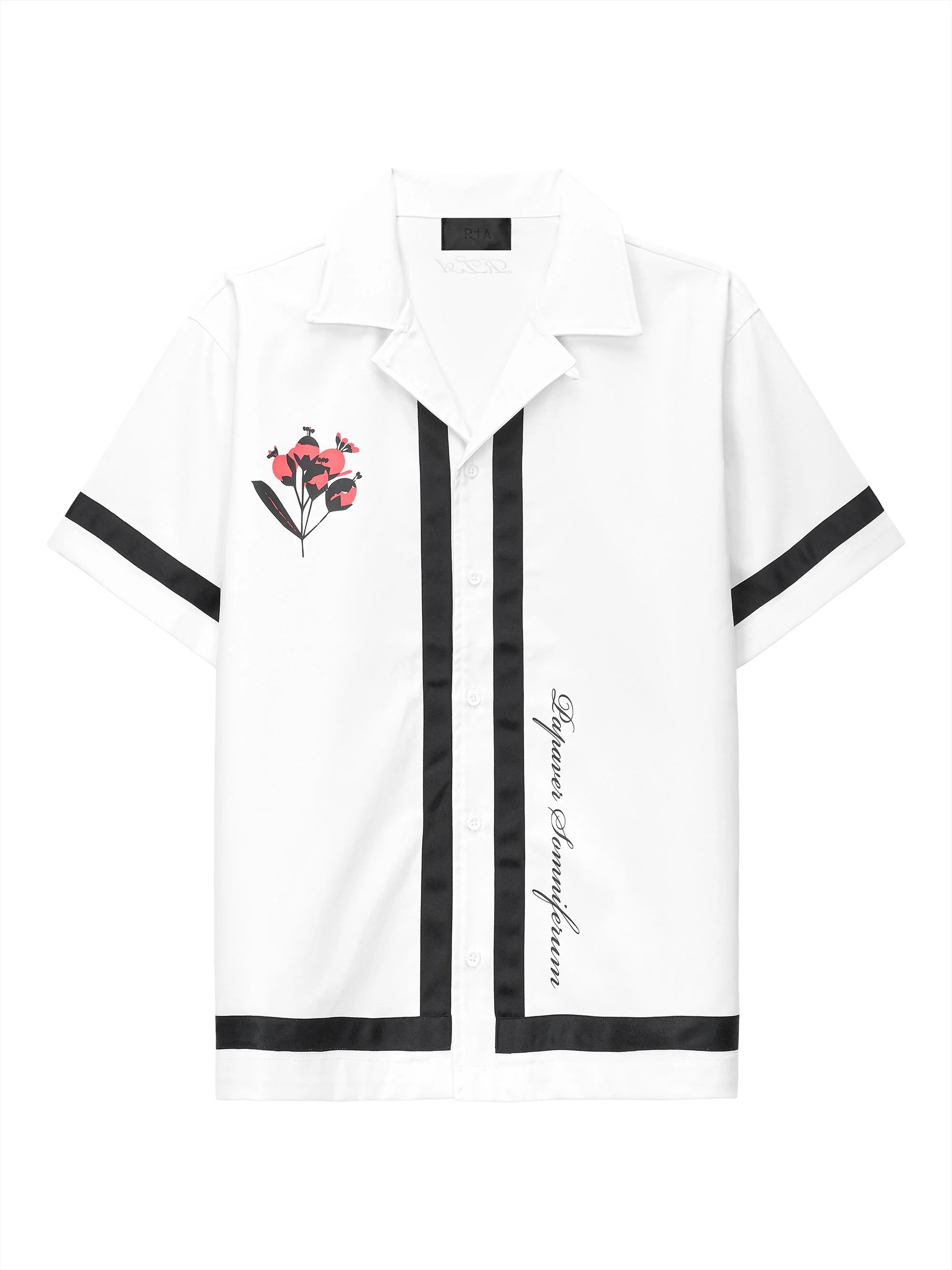 Men's Chaparral Nathan Oversized Bowling Shirt - White Poppy - 1