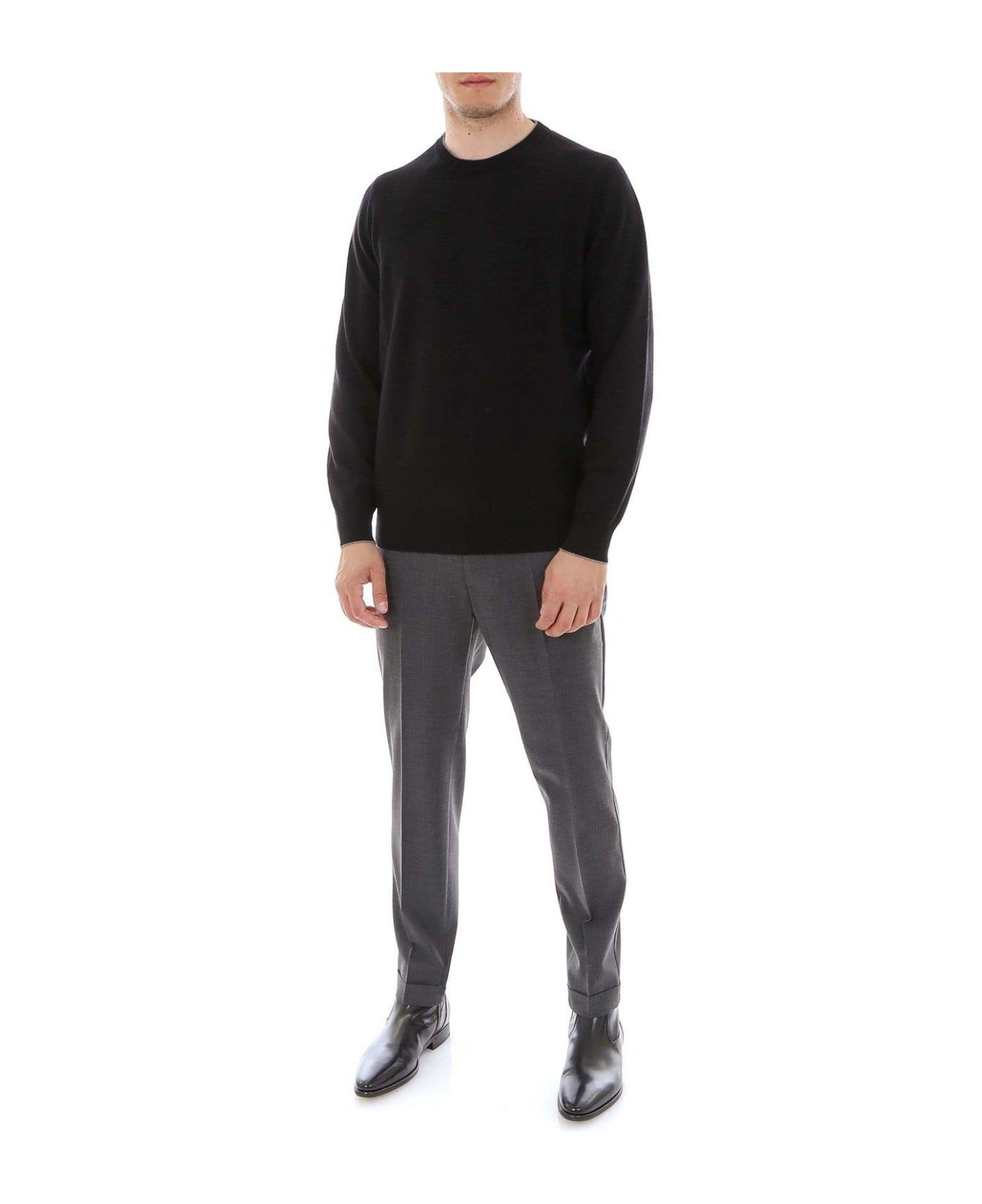 Crewneck Knitted Sweater - 5