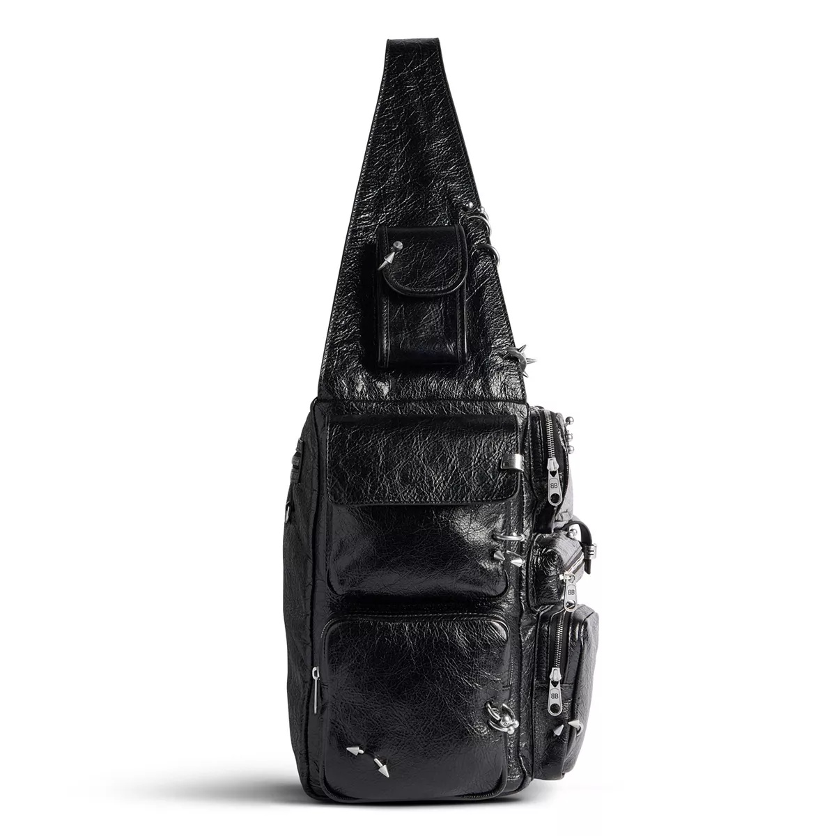 Superbusy Large Sling Bag with Piercings - 3
