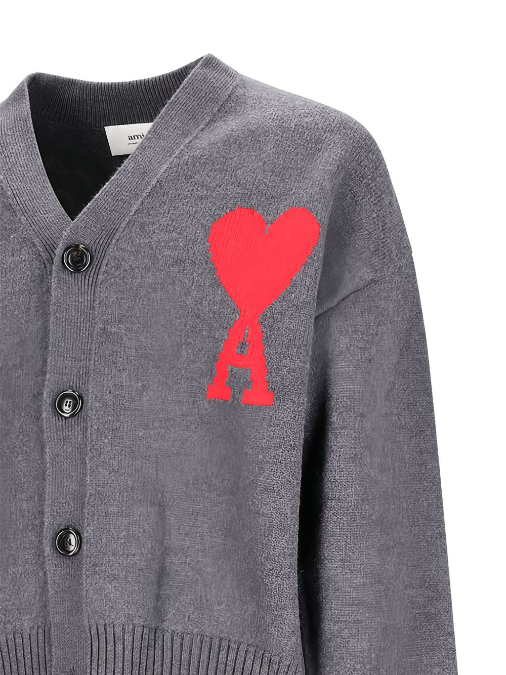logo button cardigan - 3