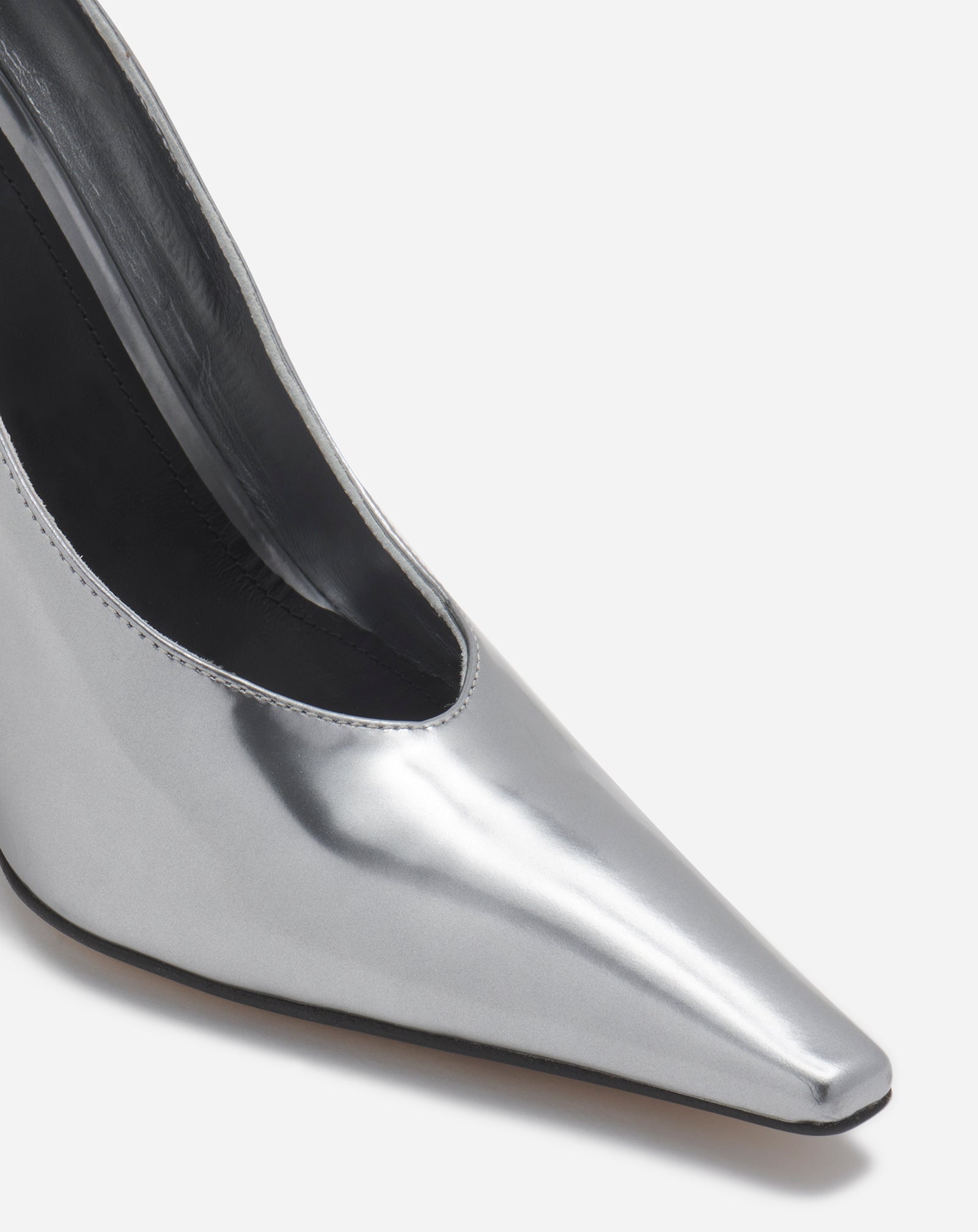 METALLIC LEATHER SWING PUMPS - 5