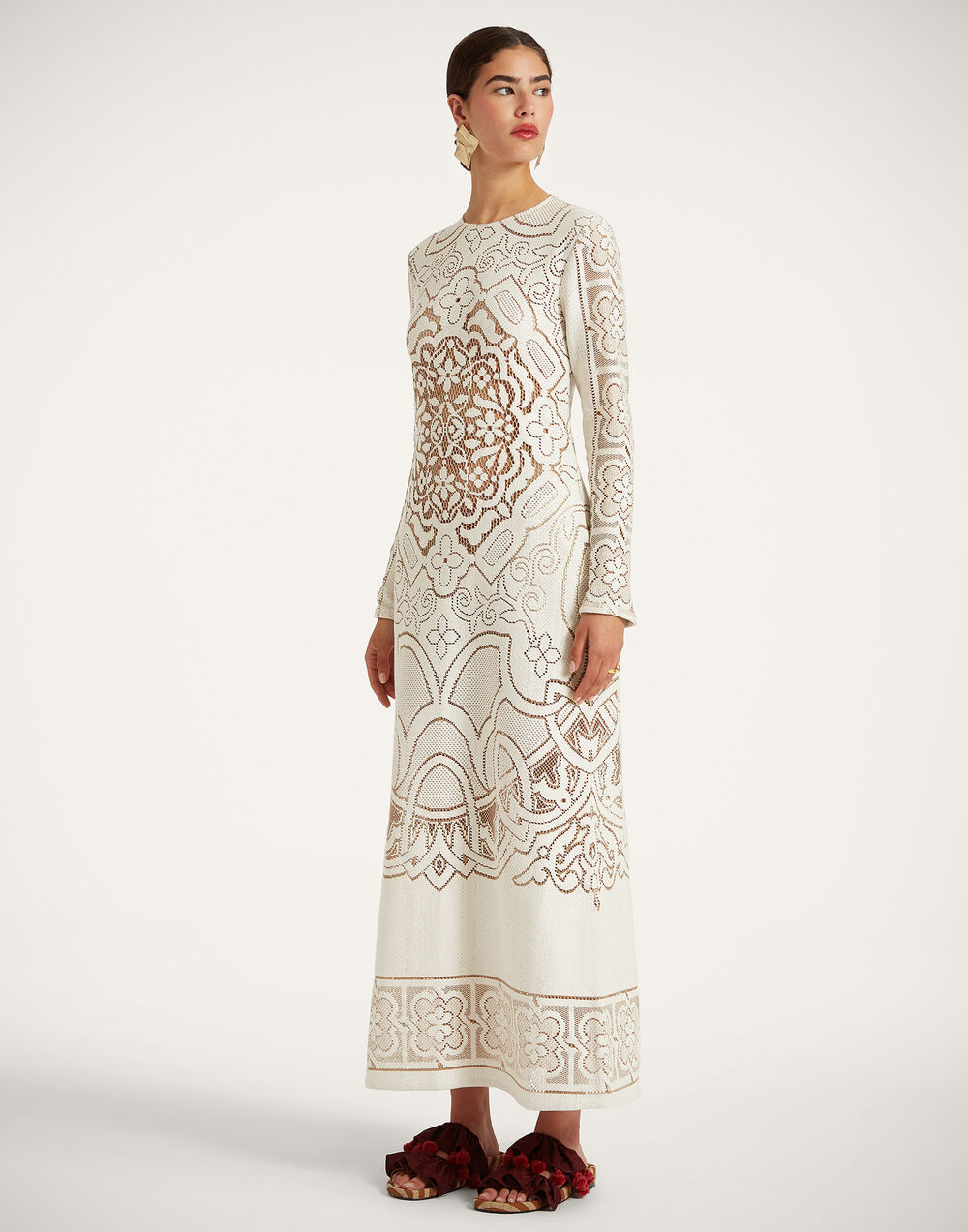 Lacey Long Sleeve Swing Dress - 7