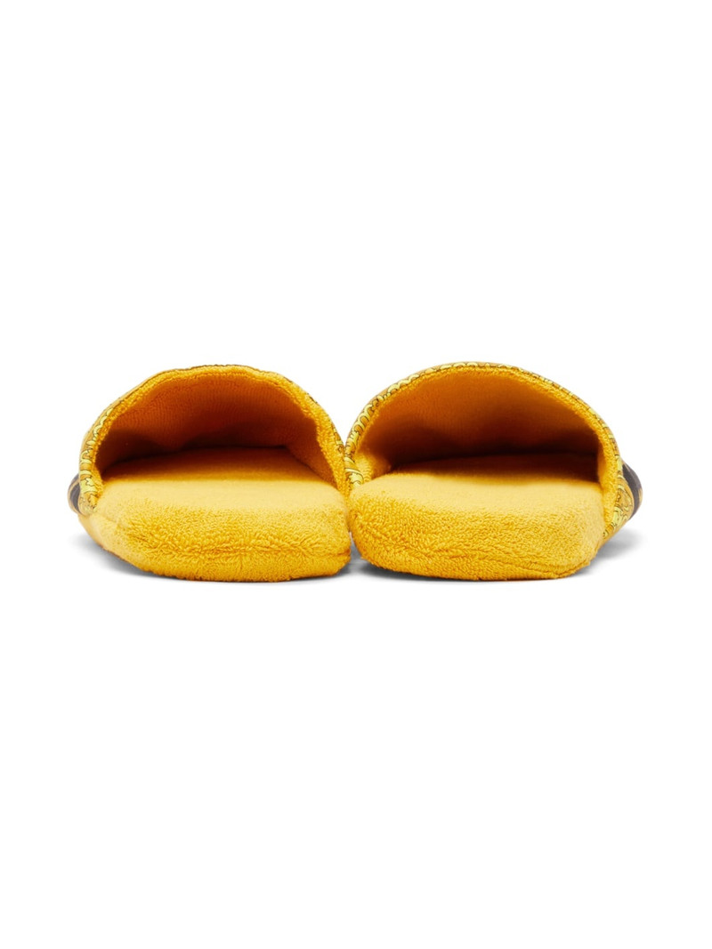 Black & Gold Baroque Slippers 4