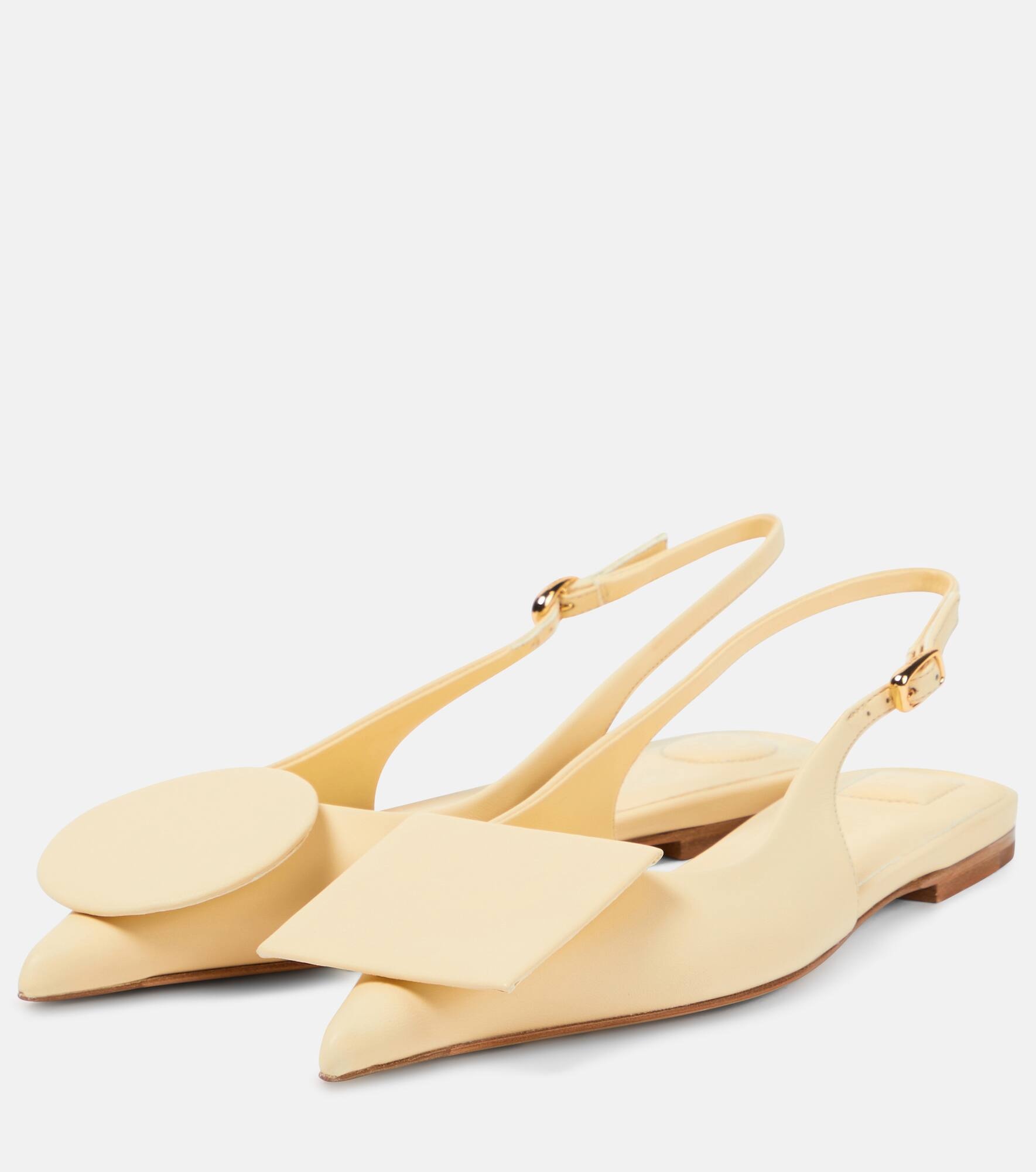 Les Slingbacks Duelo Plates leather flats - 5