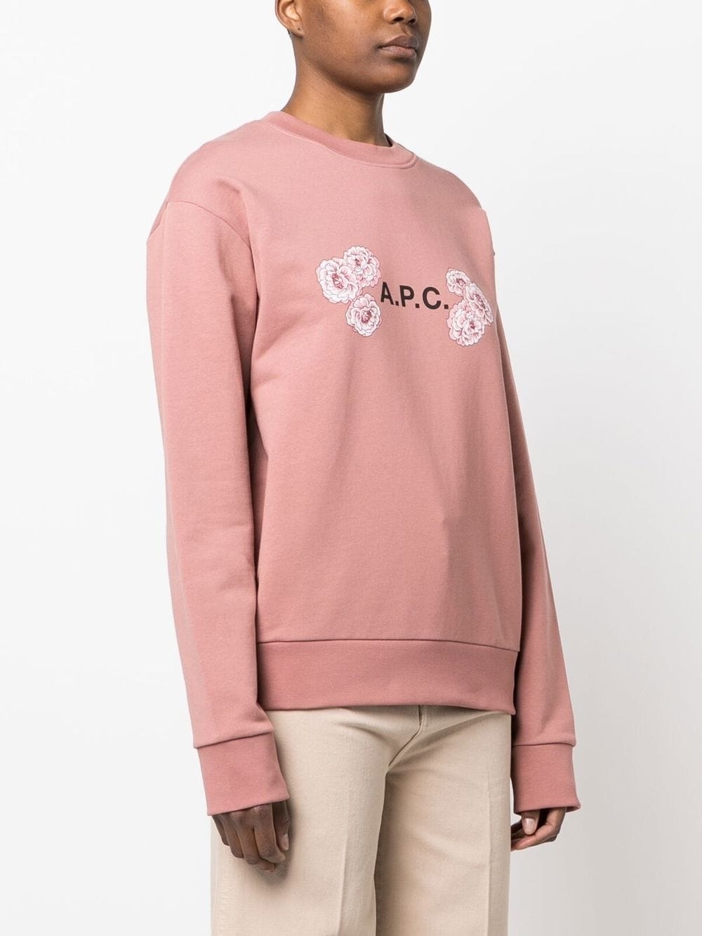 logo-print cotton sweatshirt - 2