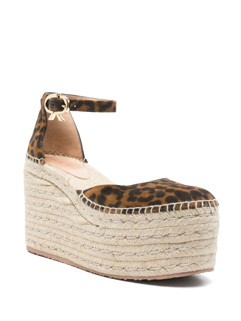 Gianvito Rossi 110mm leopard-print espadrilles outlook