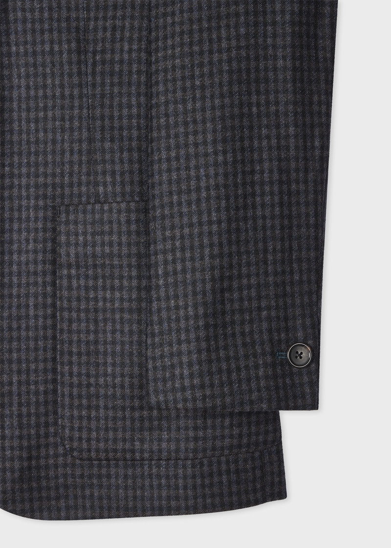 Navy Check Wool Buggy-Lined Suit 5