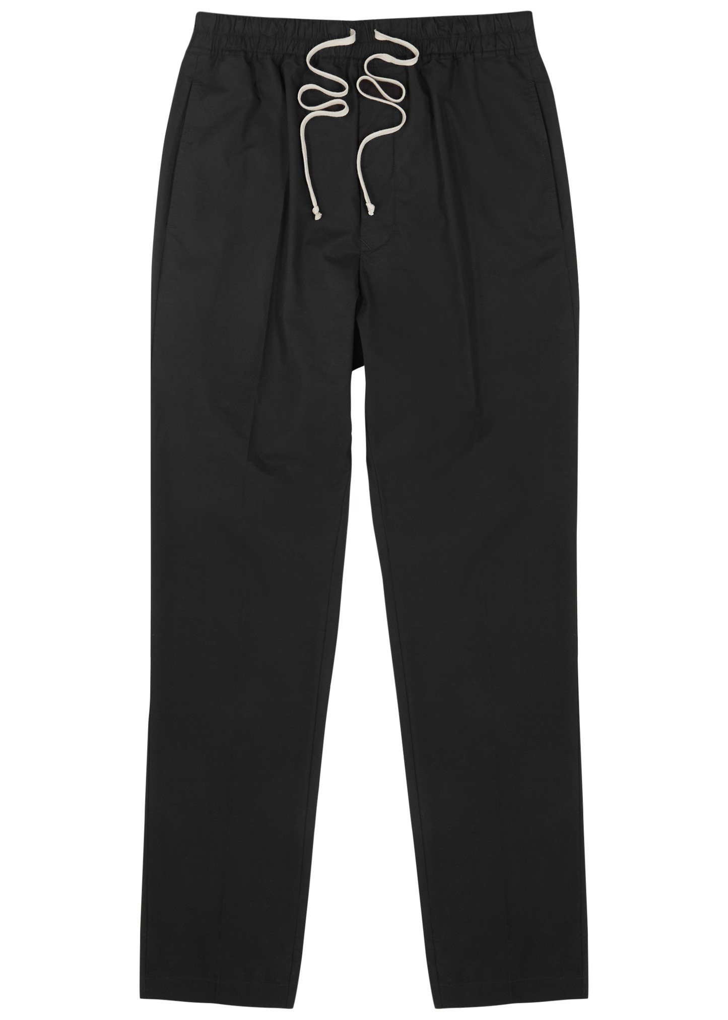 Slim-leg cotton-poplin trousers - 1