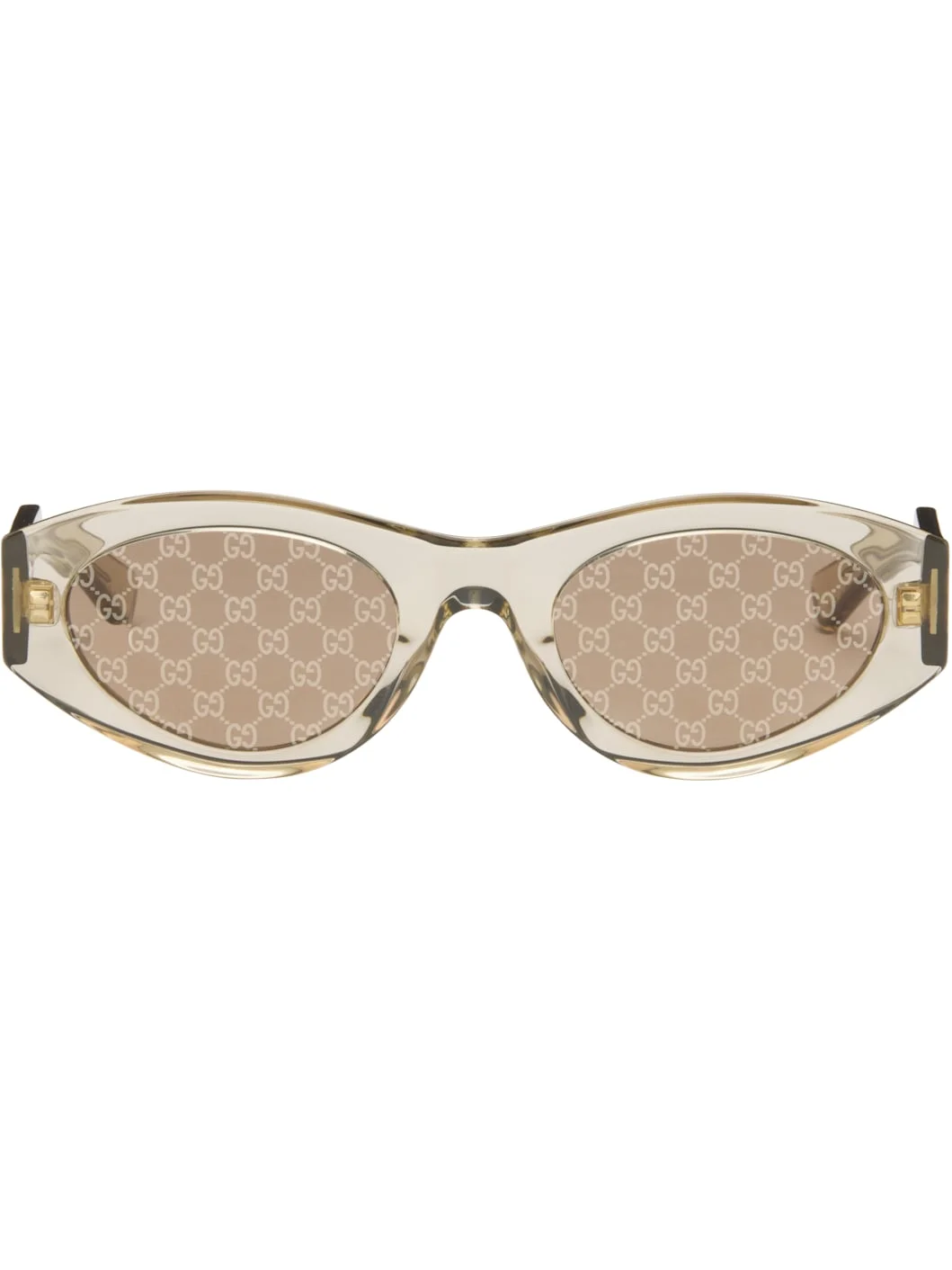 Yellow Monogram Wirecore Sunglasses - 1