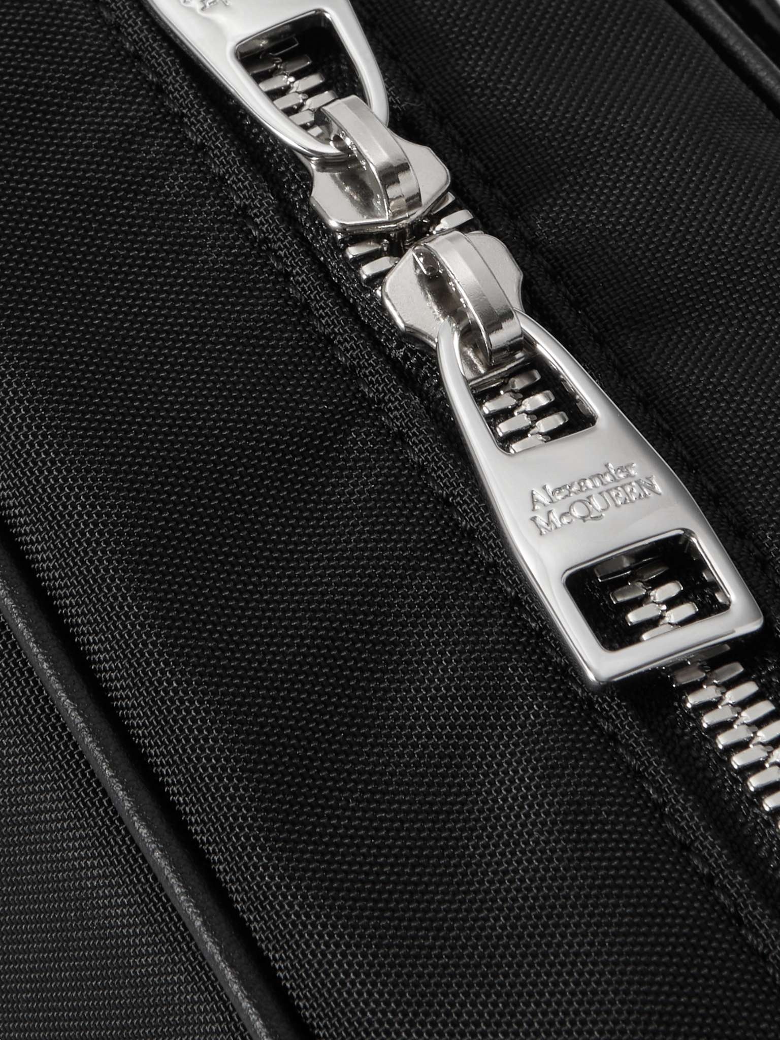 Harness Faux Leather-Trimmed Canvas Messenger Bag - 5