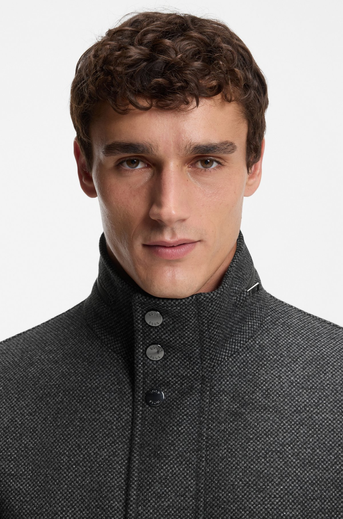 RELAXED-FIT WOOL-BLEND COAT WITH PACKABLE HOOD - 3